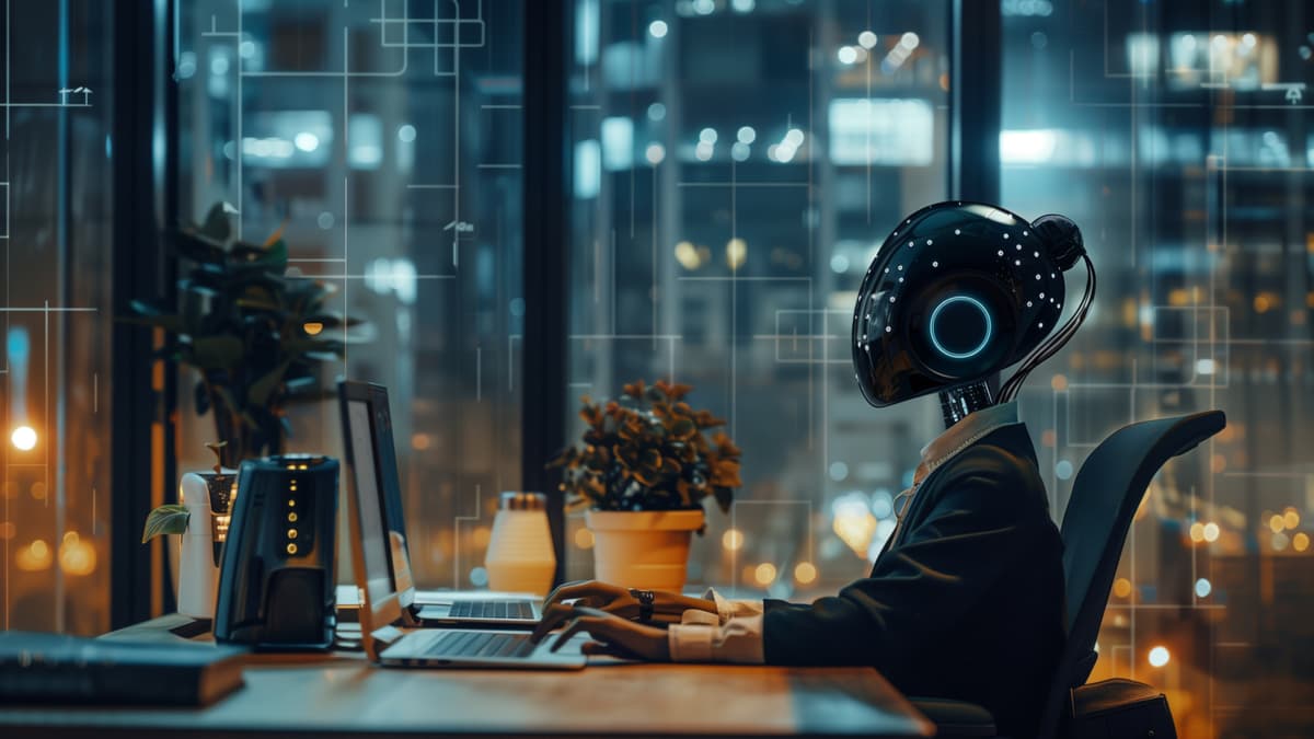 AI receptionist on phone